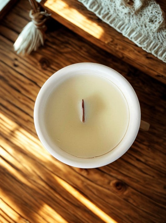 The Cozy Cabin Concrete Candle