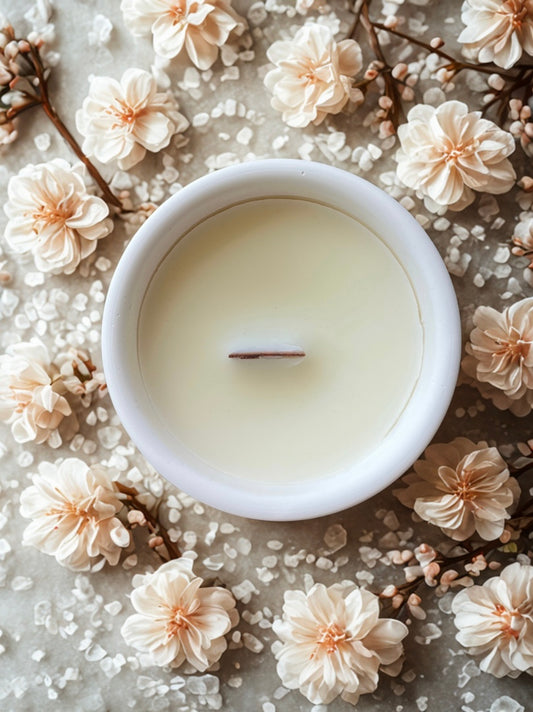 Positive Vibes Concrete Candle